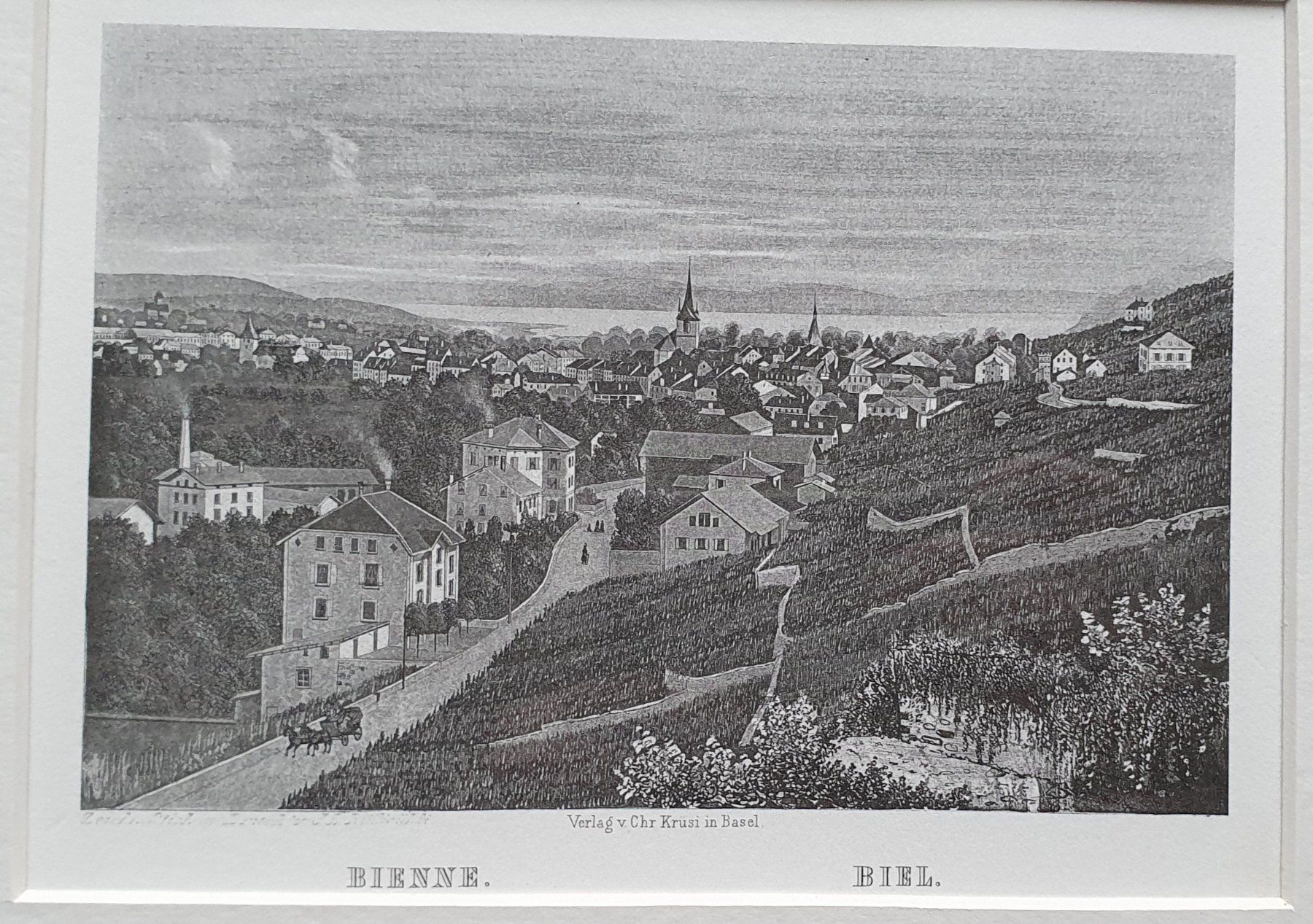 Grafica & Litografie: Bild - Biel, Lithographie – Usato da Kreuzlingen venduto da Rschweiz1 1