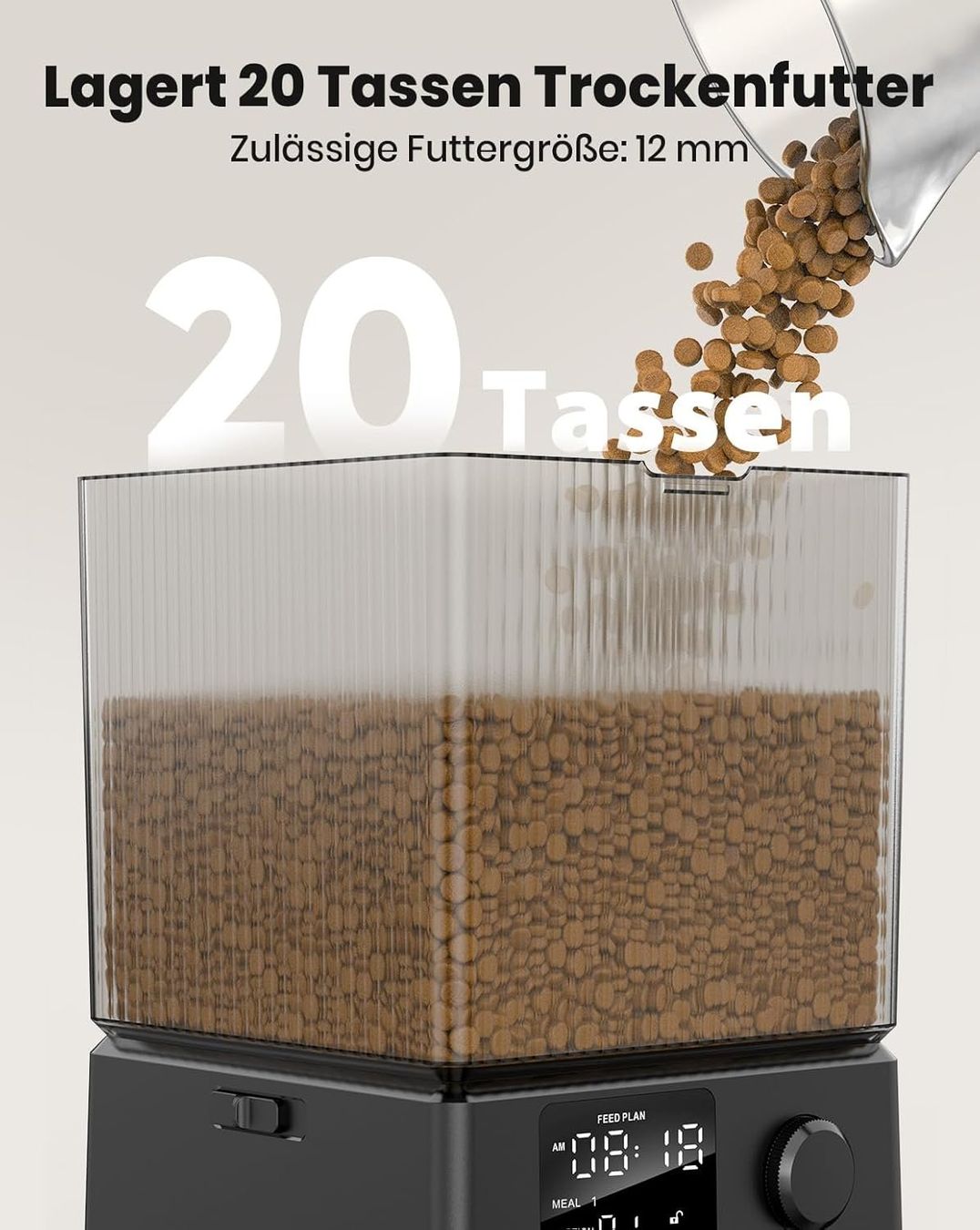 Mangimi: Oneisall 5L Futterautomat Katze 2 Näpfe Katzenfutter Schwarz – Nuovo e nell'imballaggio originale da Fislisbach venduto da IboTrade 7