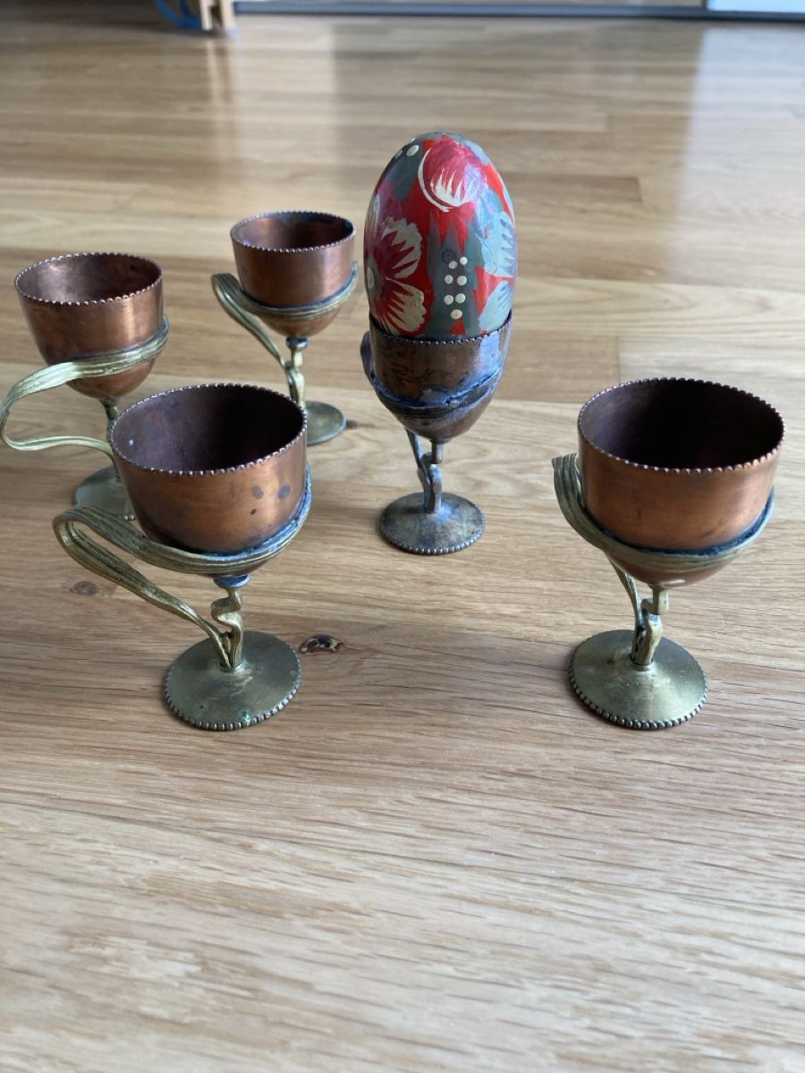 Altre Stoviglie: 5 Vintage Eierbecher, Kupfer/Messing – Usato da Staad SG venduto da gab_7dr9 2