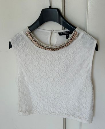 Süsses Crop Top von Topshop Petite, Spitze, Gr. 42, Neu!
