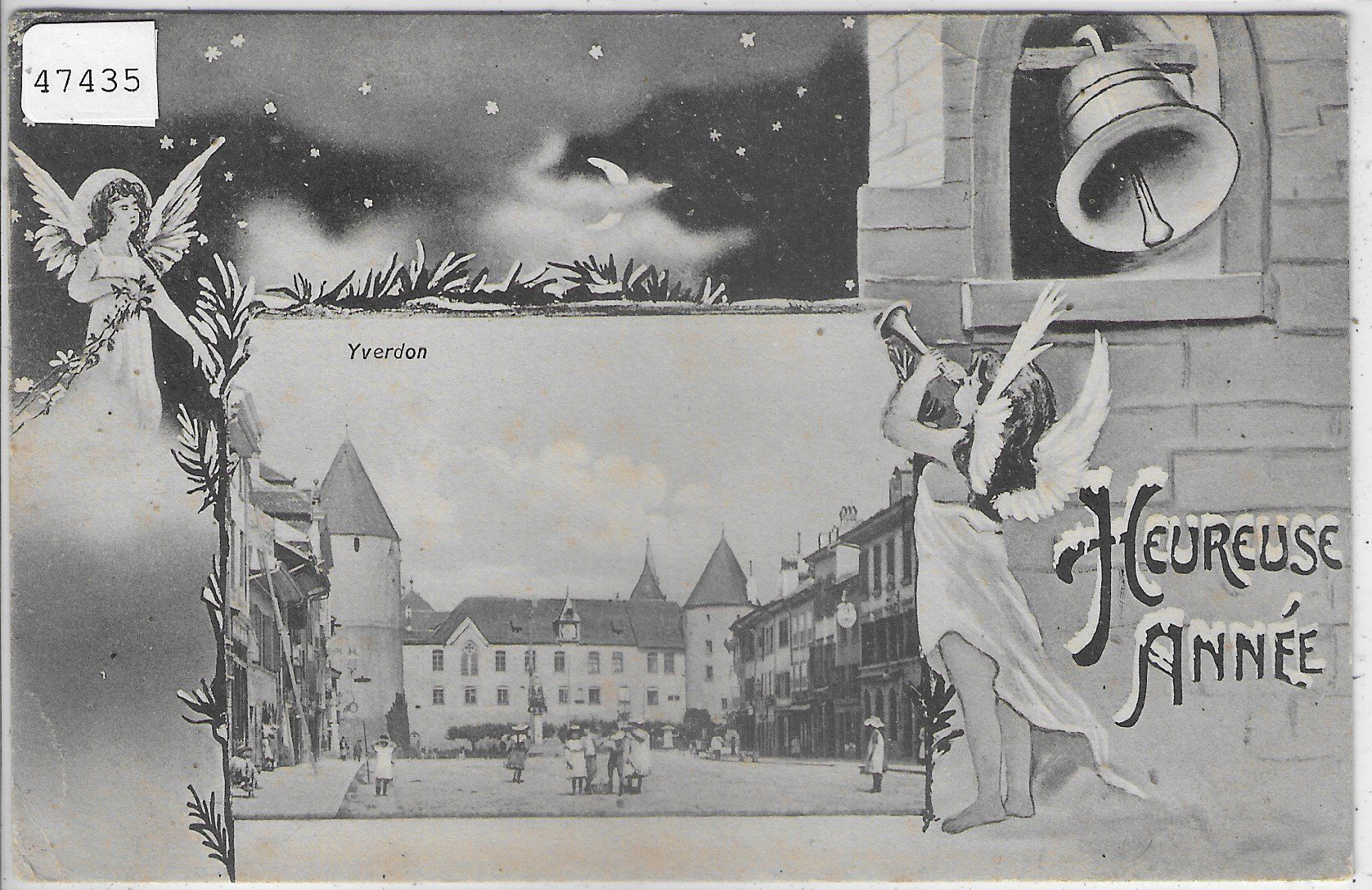 Cartes postales: Yverdon - Heureuse Annee – D'occasion à Ettingen par Kartenplanet