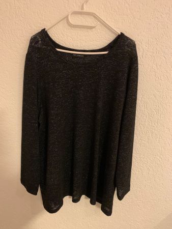 Amy Vermont Glitzer Pullover / Langarmshirt Gr. XL / 42