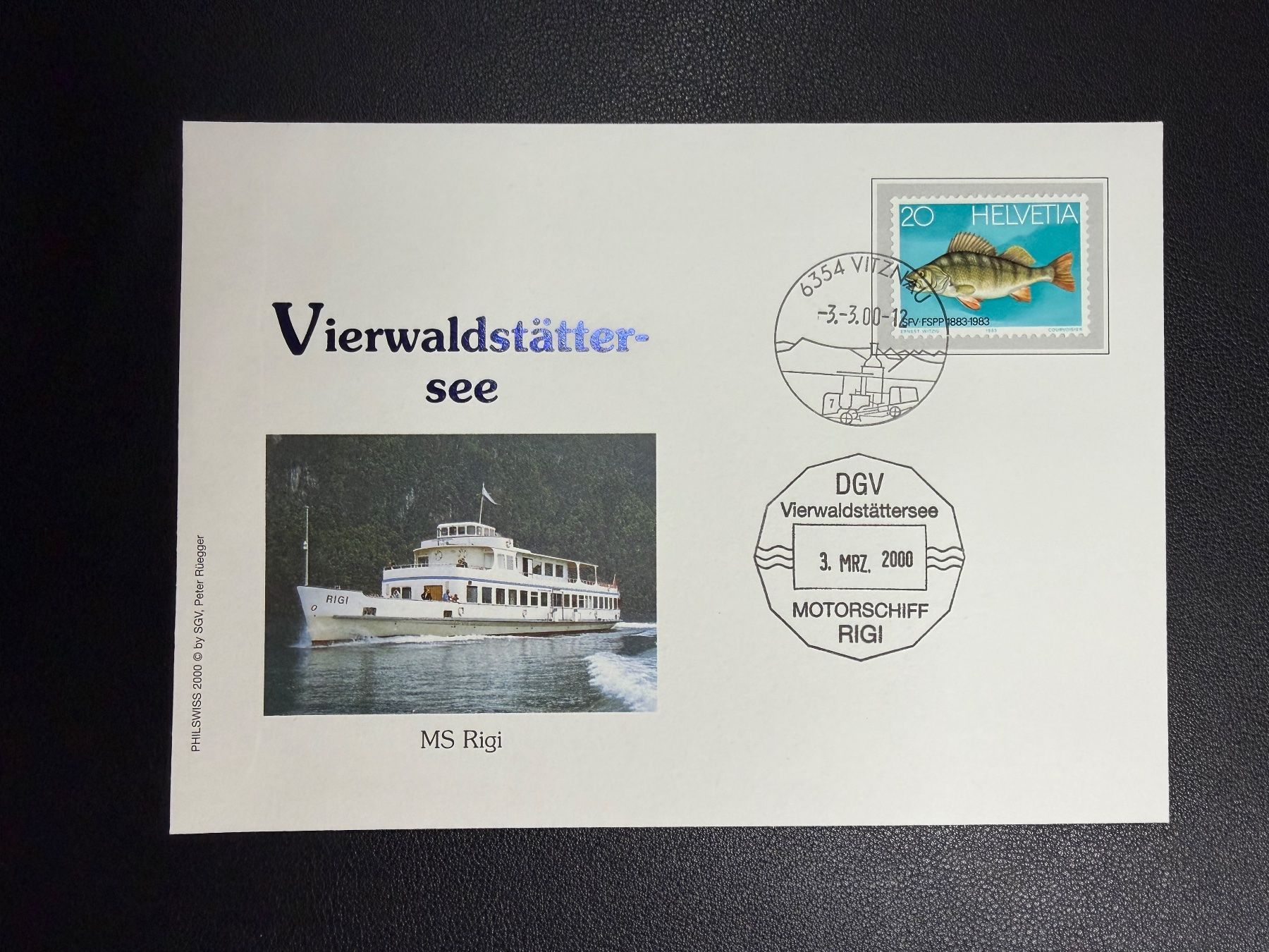 Tutti i francobolli: Schweizer Schiffspost Vierwaldstättersee MS Rigi 2000 – Usato da oberrüti venduto da jeanmei