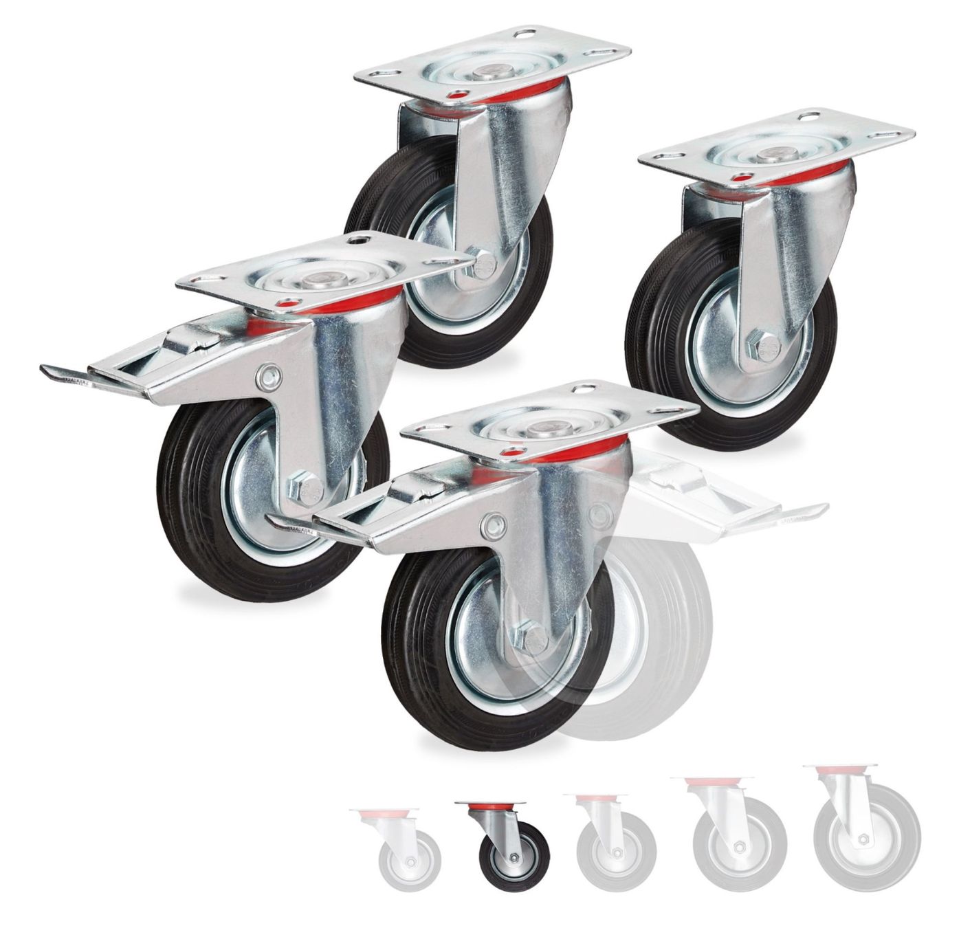 Altro per stoccaggio & trasporto: Schwerlastrollen 4er Set 100 MM – Nuovo e nell'imballaggio originale da Bülach venduto da StoreInShop