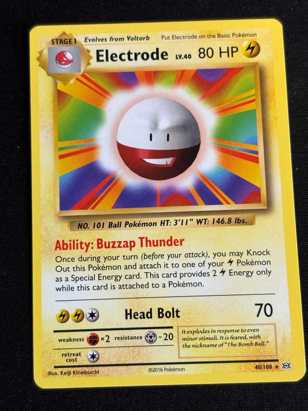 Pokémon Carte collezionabili: Pokemon Electrode - Evolutions 40/108 - English – Usato da Bern venduto da Big_GS