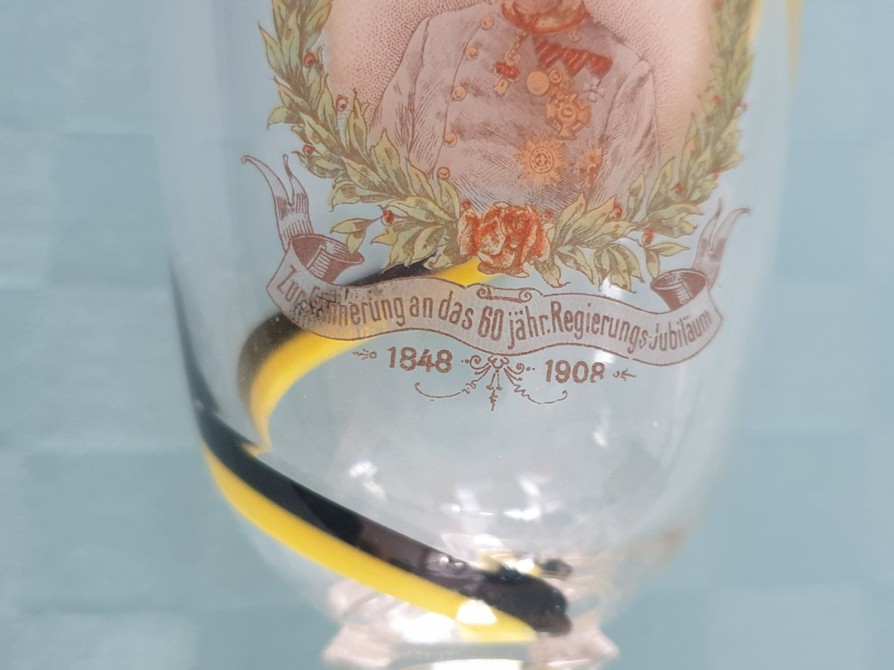 Bicchieri: Glas Erinnerung Regierungsjubiläum – Usato da Mörschwil venduto da spirspi 2