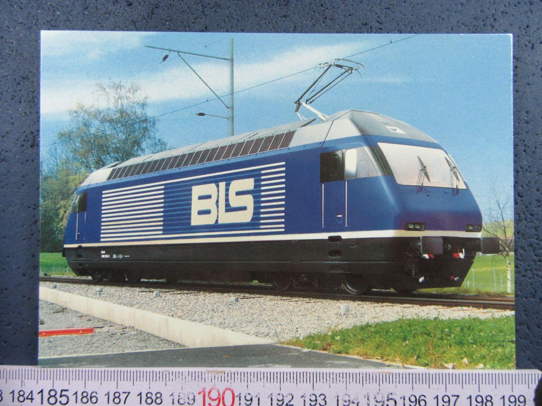 Cartoline postali: BLS LÖTSCHBERGBAHN Re465 SLM/ABB 1994 AK – Usato da Ettingen venduto da Hausi4711