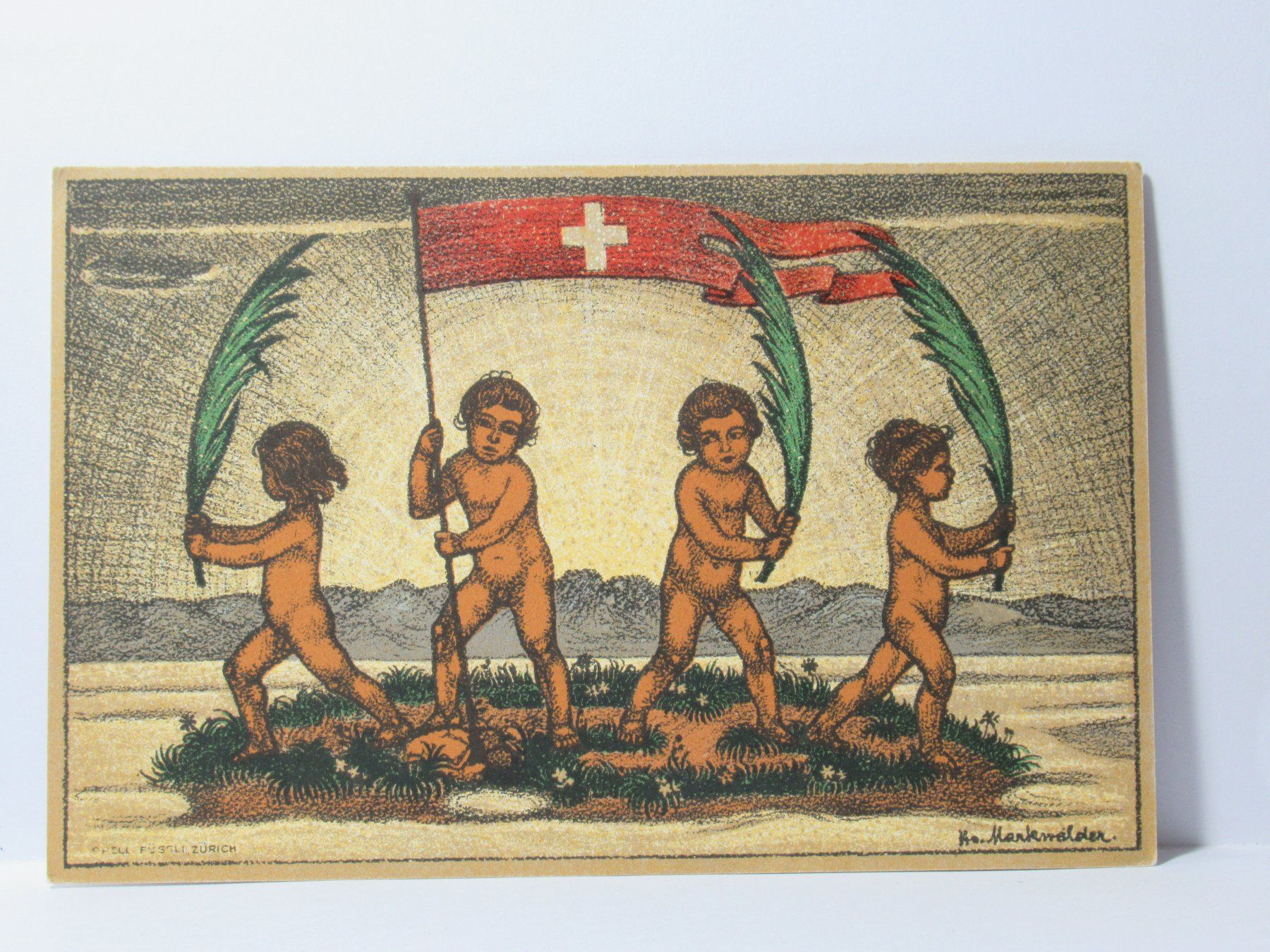Ansichtskarten: Bundesfeier - Postkarte 1916 – Neu (gemäss Beschreibung) aus Grenchen von Bluemchen1900