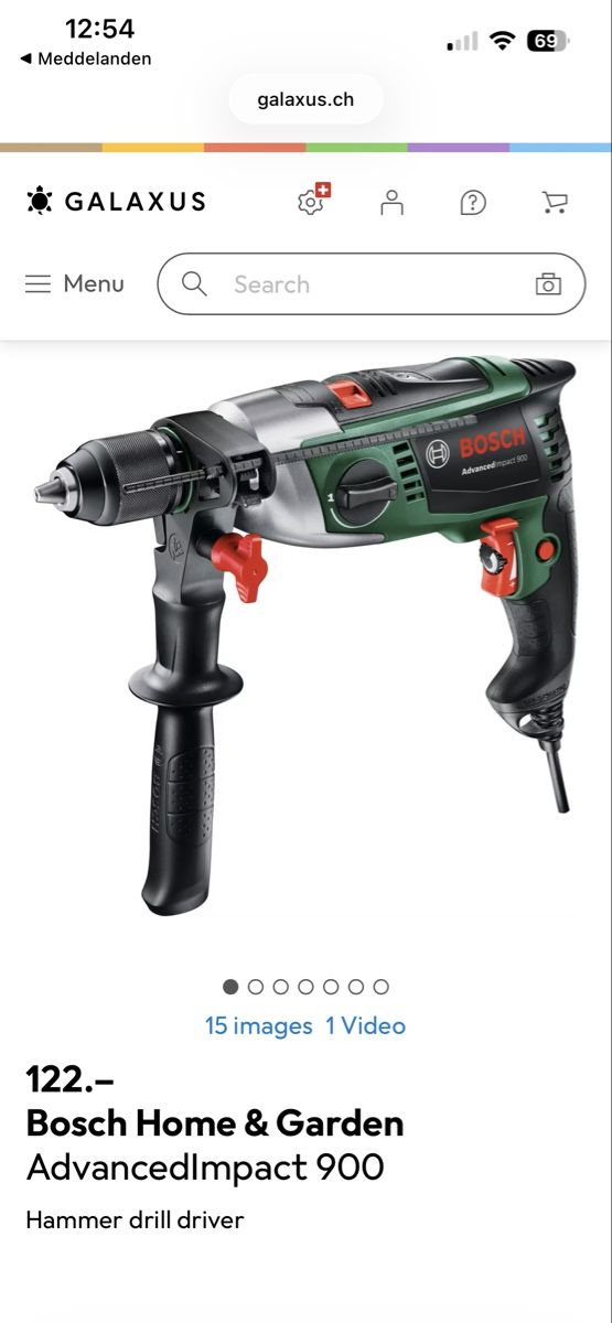 Bosch Perceuses: BOSCH AdvancedImpact 900 Hammer Drill Driver with Case – D'occasion à Zürich par fan_z5fl 1