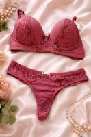 Ensemble lingerie bordeaux dentelle - taille 38/M ❤️