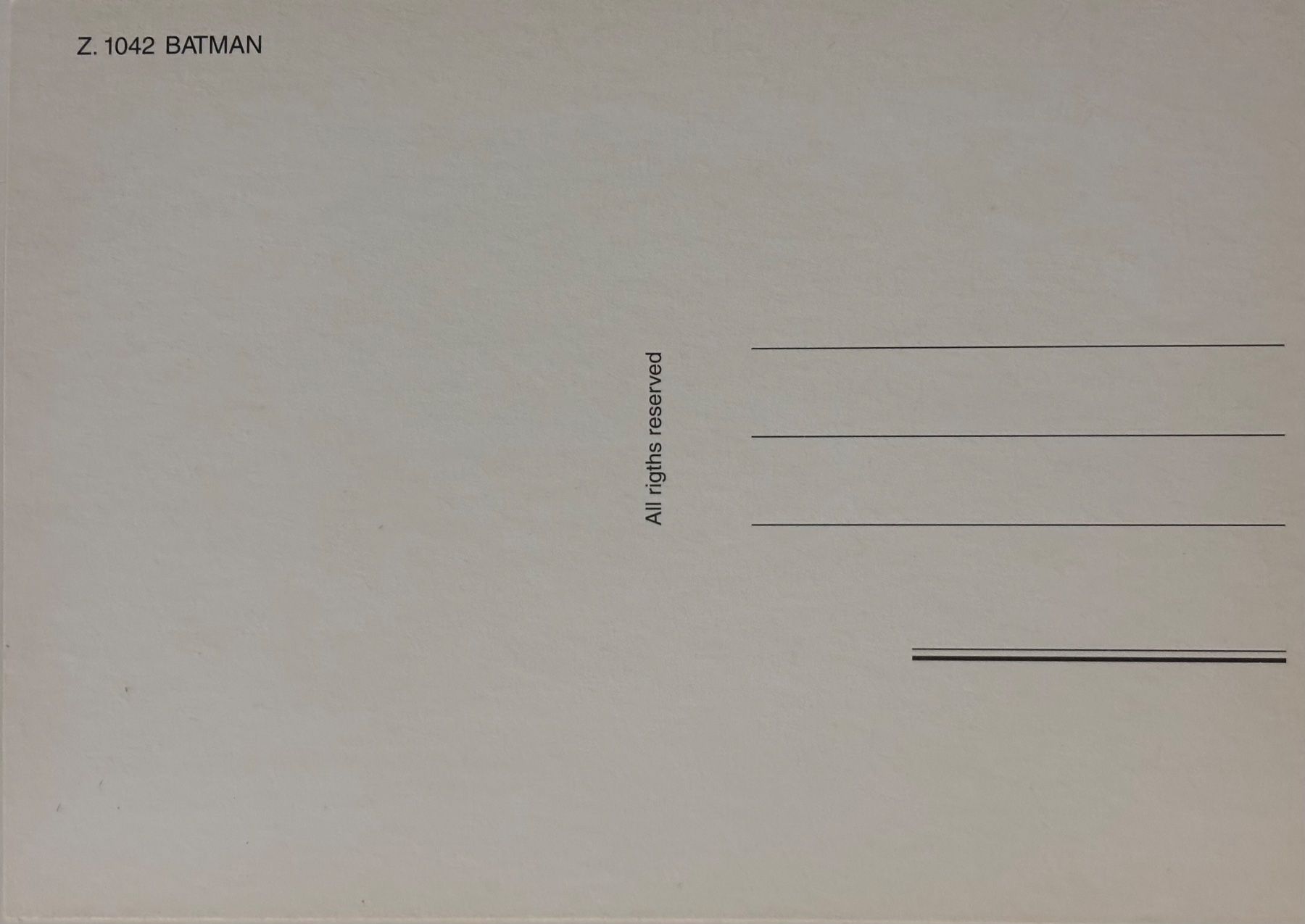 Cartoline postali: Batman, Film – Usato da Frauenfeld venduto da Merk52 1