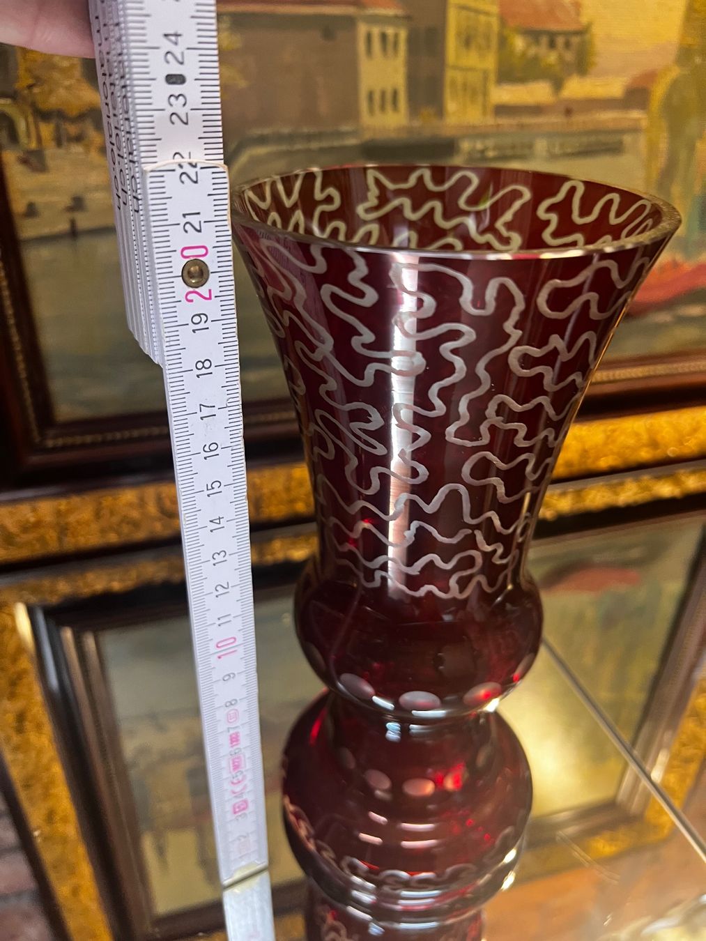 Vasi & Recipienti: Beautiful Bohemian Ruby Red Vase Aktion – Usato da Oberengstringen venduto da Cici7 3