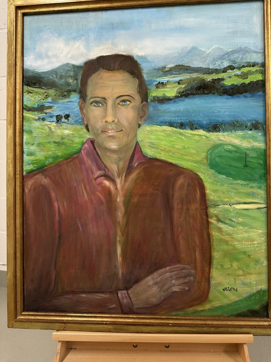 Gemälde: Verone  1925-2006 Gemälde Golfplatz See Portrait – Gebraucht aus Ebikon von Gaenggeliwaar 1
