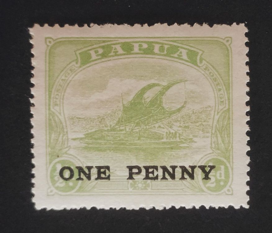 Papua 1917 - Surcharged 1