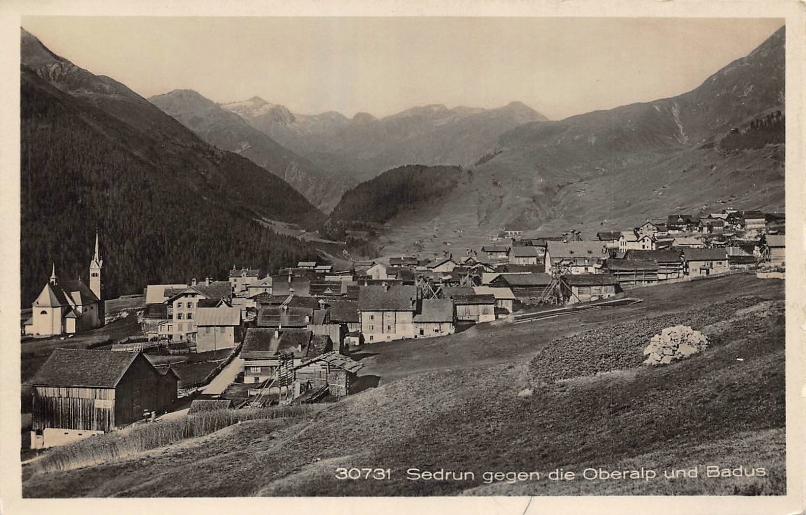 Cartoline postali: Sedrun – Usato da Ottikon b.Kemptth. venduto da Neptun1974