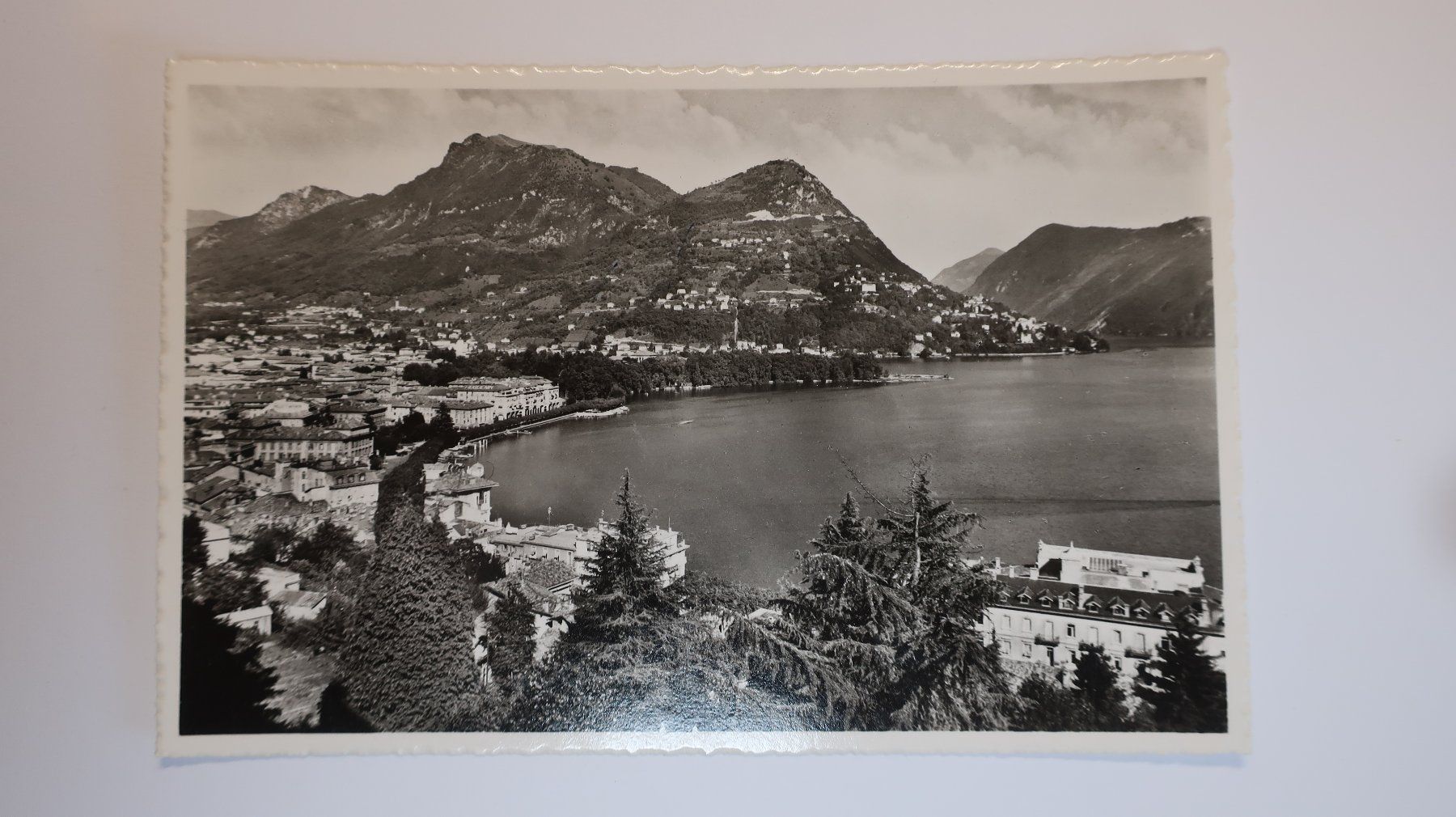 Cartes postales: Lugano Panorama e Monte bré 1952 – D'occasion à Cormoret par Pascalll2001 1