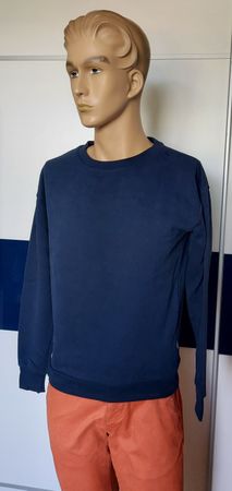 Neuer Herren Pullover Gr. S Sweatshirt Dunkelblau