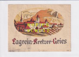 Etikette - Lagrein-Kretzer-Gries