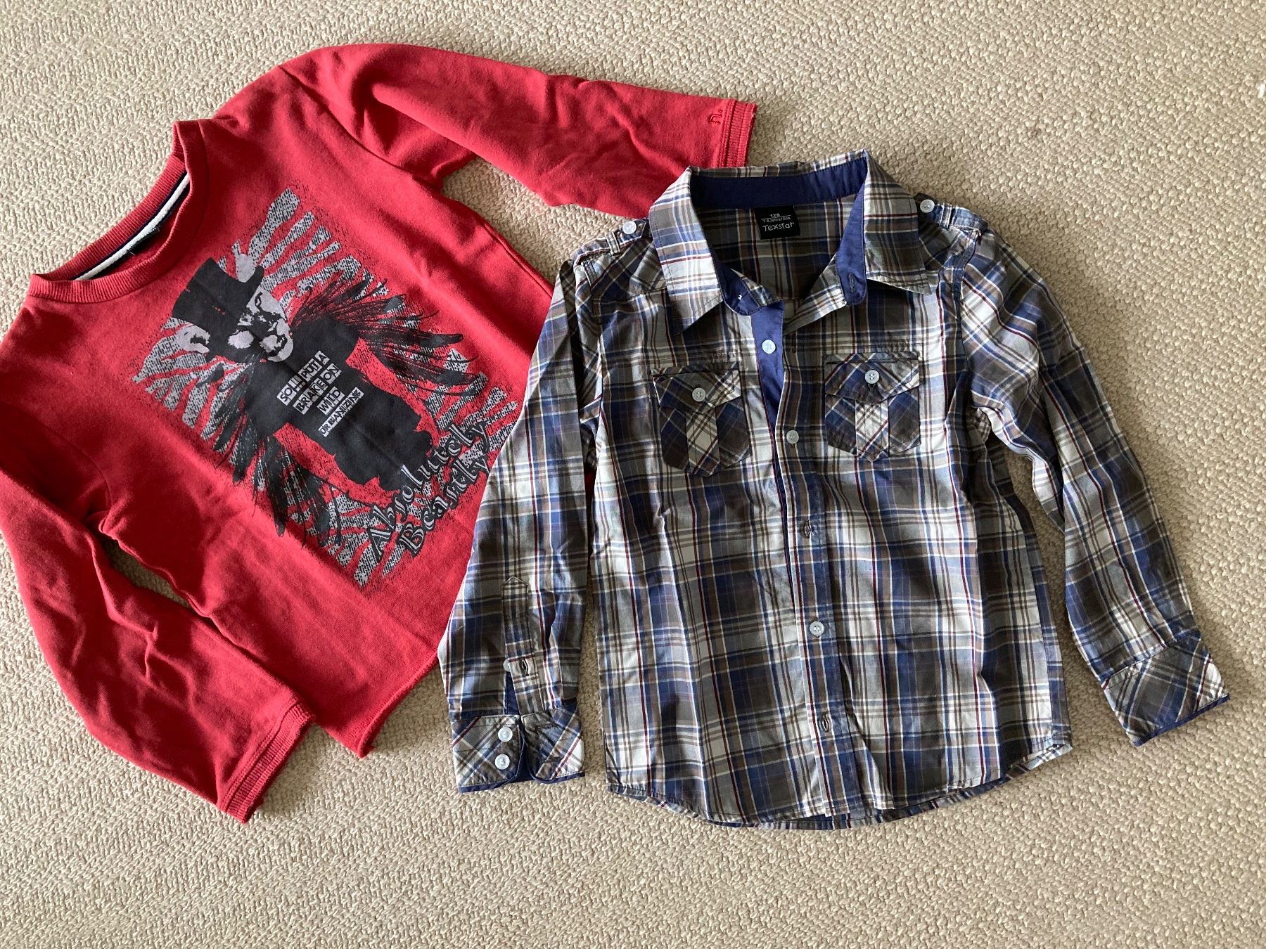 Camicie, T-shirt & Polo: Hemd Gr. 128 Texstar – Usato da Safnern venduto da mutti2289
