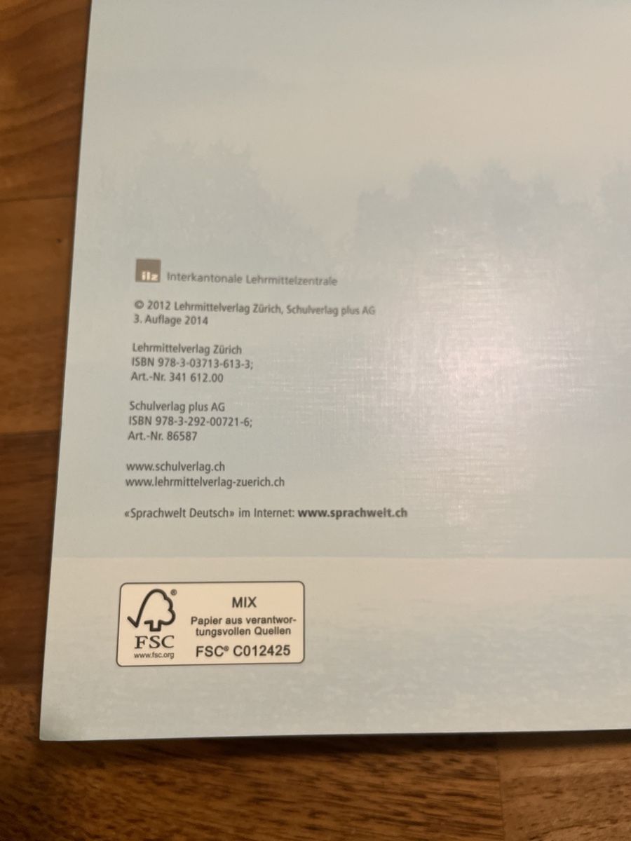 Bücher: Sprachwelt Deutsch, 8. Schuljahr – Neu (gemäss Beschreibung) aus Luzern von Nina055 1