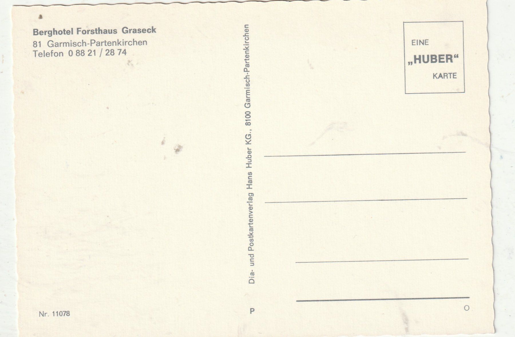 Cartes postales: Berghotel Garmisch – D'occasion à Lumbrein par made02 1