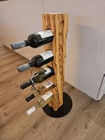 Weinregal Holz Nussbaum 78cm hoch