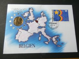 Belgien 1992, Münzbrief Gemeinsames Europa