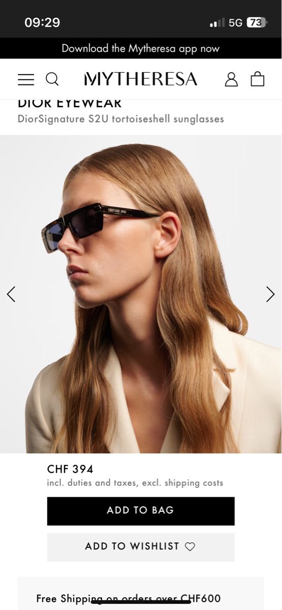 Dior Occhiali & Lenti: Dior Signature S2U Sonnenbrille – Usato da Basel venduto da arminafera 3