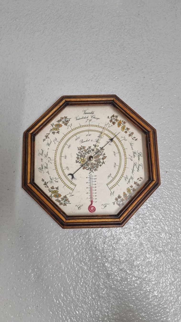 Altro per la casa: Barometer mit Thermometer Holzrahmen – Usato da Meilen venduto da lisma29