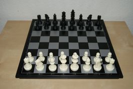 Schachbrett – Box - mit Kunststoff Figuren