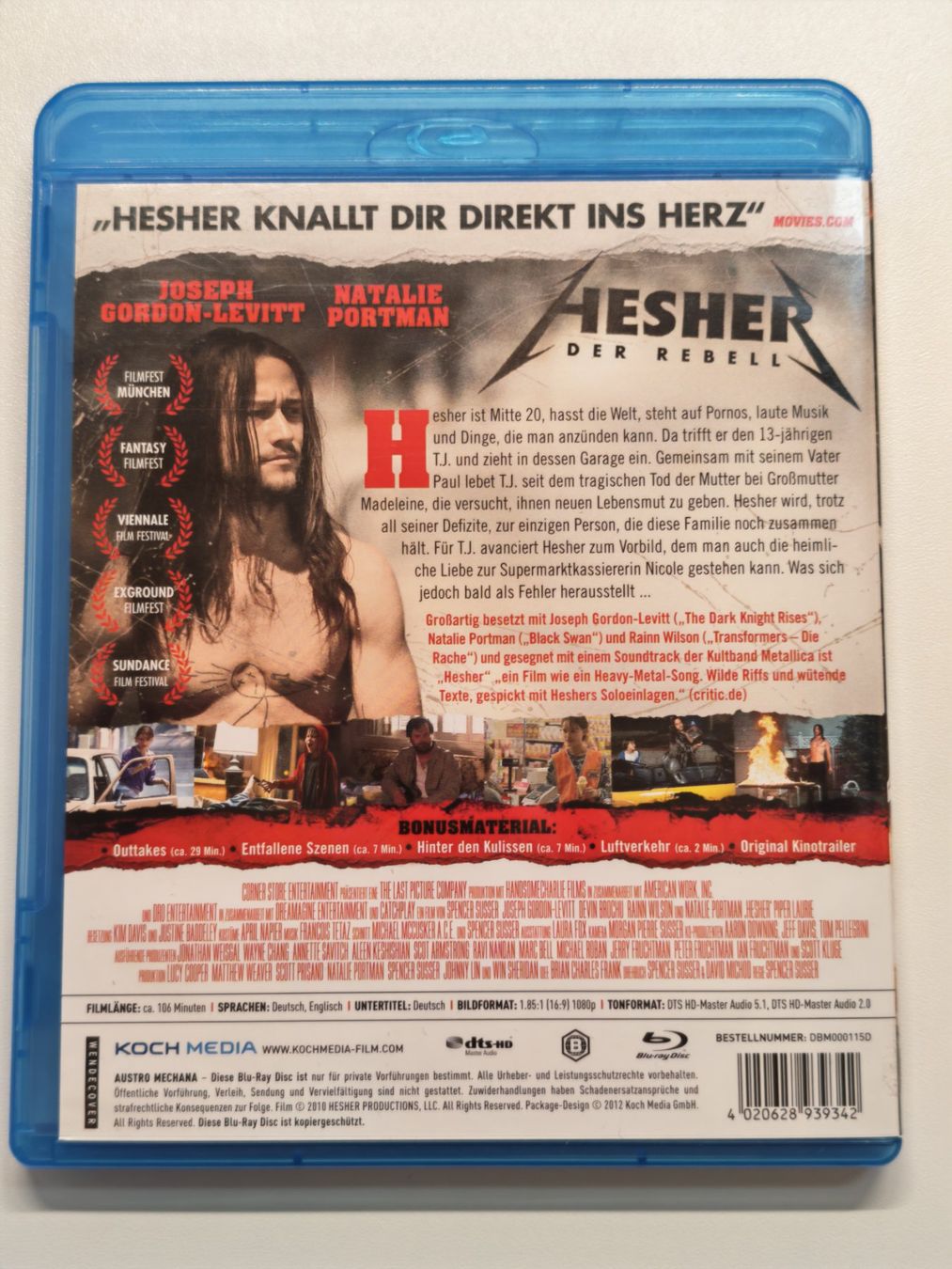 Tutti i DVDs: Hesher - Der Rebell – Usato da Liestal venduto da Kratzilla 2