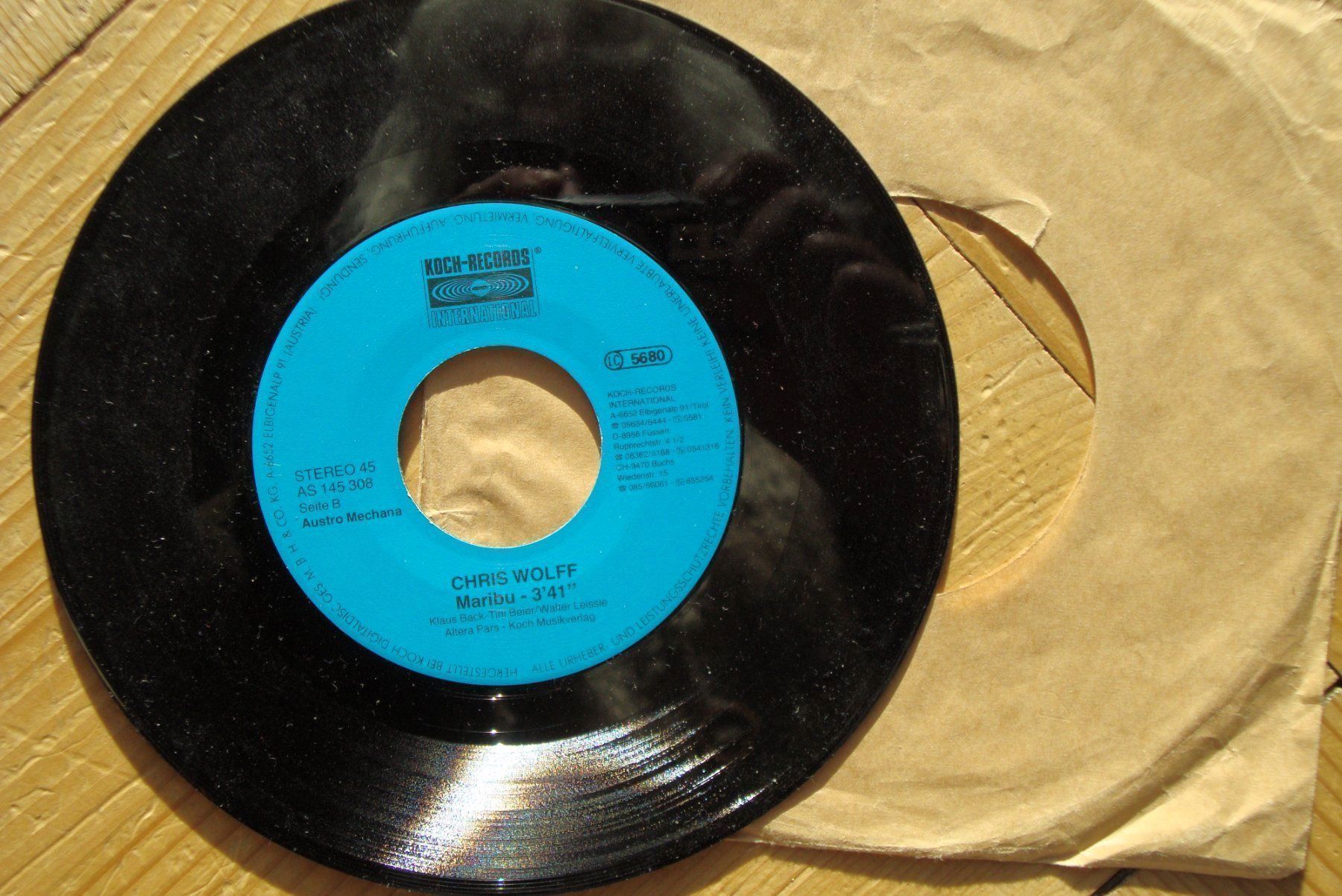 Dischi in vinile: CHRIS WOLFF - TAUSEND NÄCHTE LANG Single – Usato da Bern venduto da Uli_10_11 1