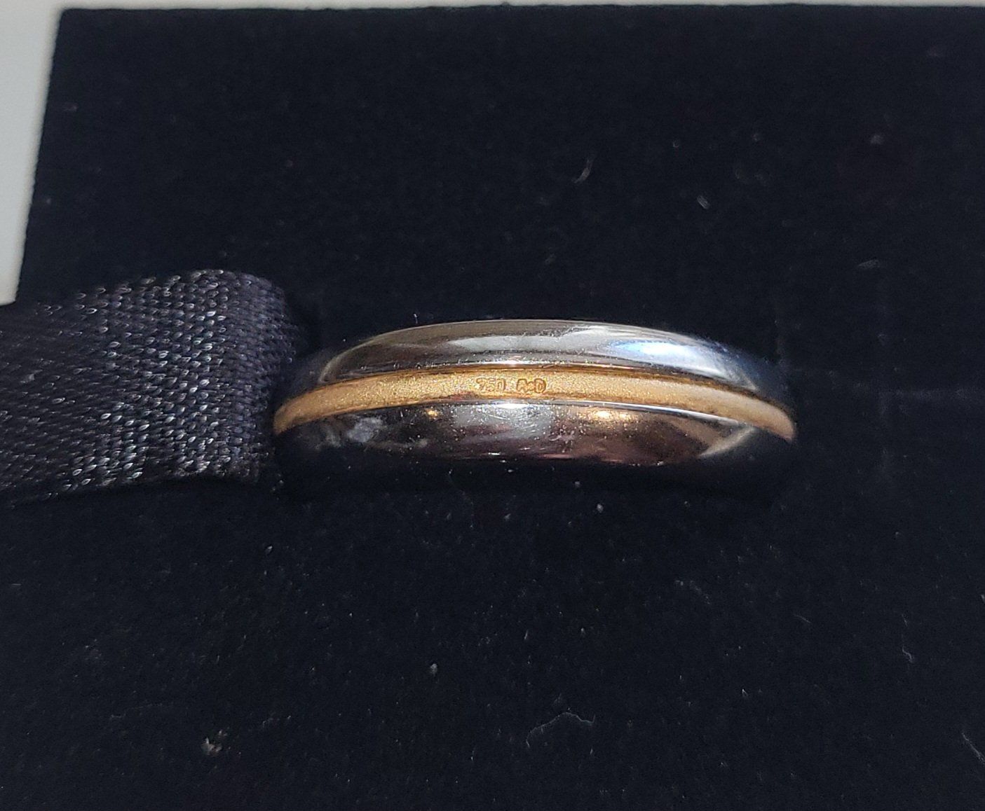 Anelli: 18 Karat 750 Gold/Stahl Solitär Ring Mit Stein – Usato da Wald ZH venduto da SwissPawnshop 1