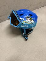 Uvex Kinder Skihelm mit Skibrille, gebraucht