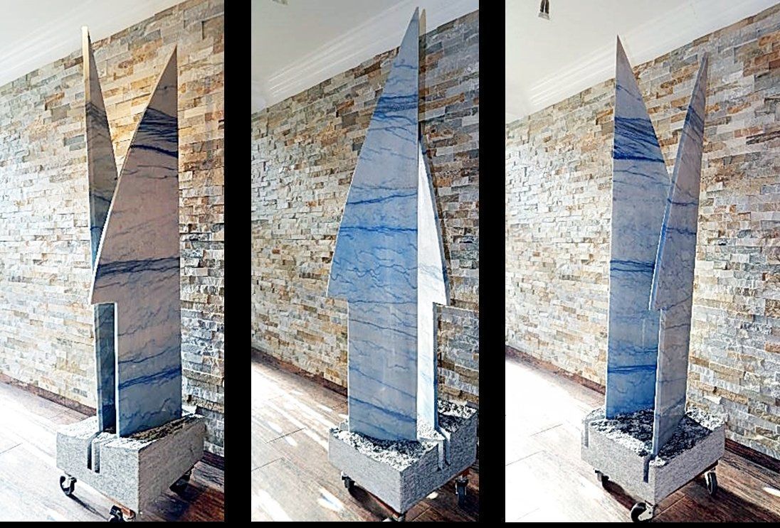 Sculture & Statue: Stein Skulptur Azul Macaubas Einzelstück – Nuovo (secondo la descrizione) da Hittnau venduto da Silvio50 1
