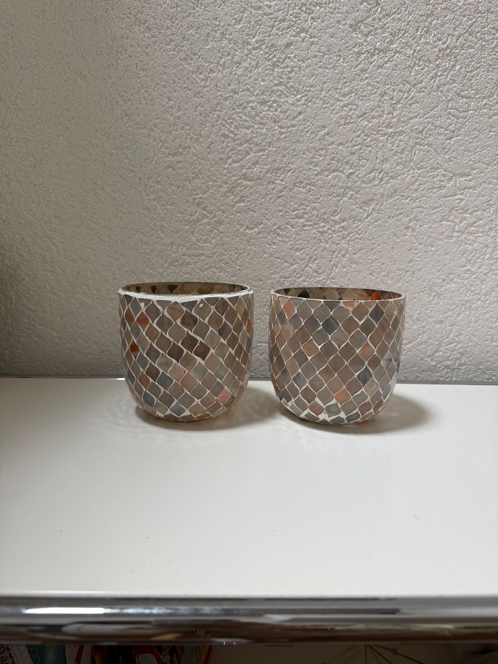 Lanterne: Windlichter 2 Stück Mosaik beige – Nuovo (secondo la descrizione) da Rorbas venduto da erdbeeri91