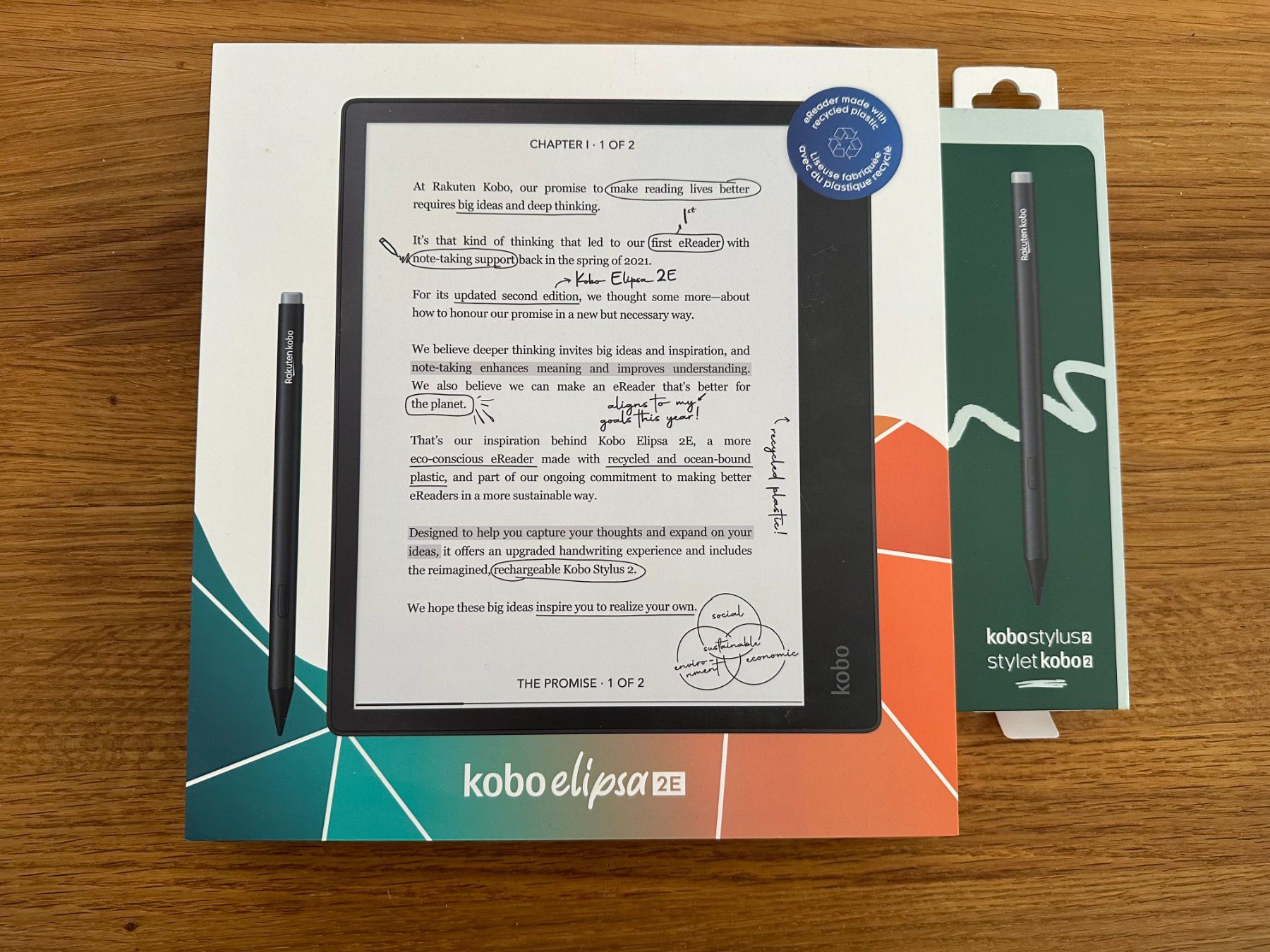 Kobo Tablettes PC: Kobo Elipsa 2E, stylet 2 incl. – D'occasion à Genthod par dan_gd2g