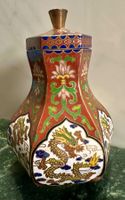 Wunderschöne chinesische Cloisonné Dose mit Drachenmotiven