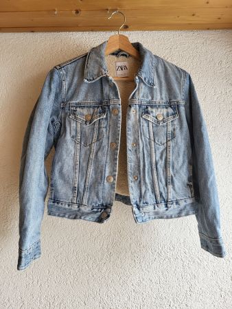 Zara Jeans Jacke gefüttert Gr. S neu
