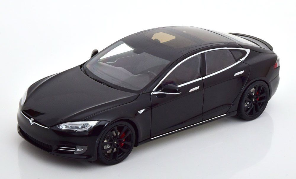 Tesla Modellini d'auto: TESLA MODEL S P100D 2016 SCHWARZ 1:18 TESLA – Nuovo e nell'imballaggio originale da Suhr venduto da Moebelsiralfred