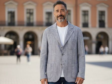 S.Oliver blazer bleu homme