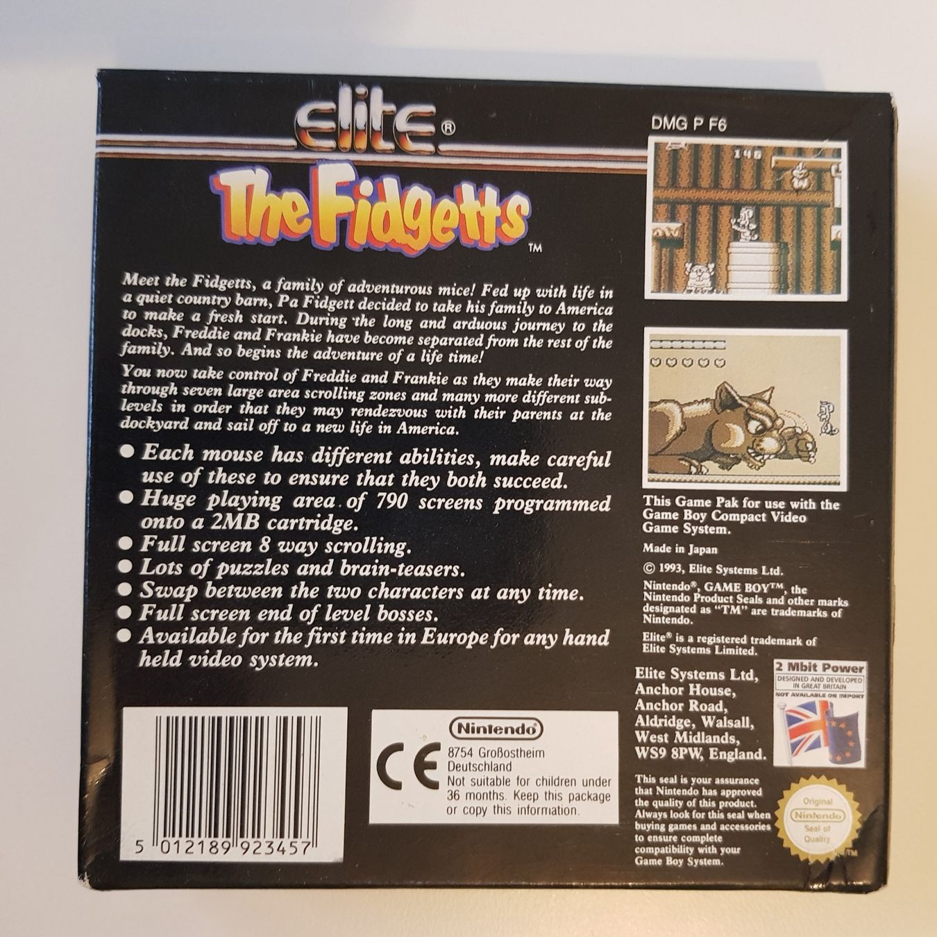 Nintendo Giochi: The Fidgetts Nintendo Game Boy Spiel – Usato da Münchenstein venduto da 2DGames 1