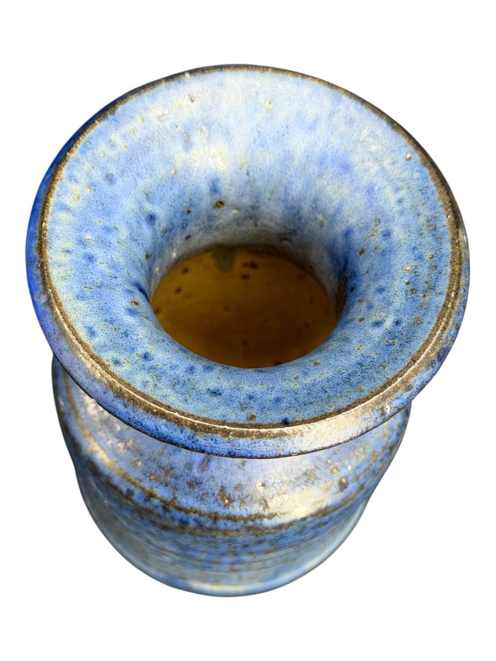 Vasi & Recipienti: Superbe vase en grés émaillé Raku signée monogramme KF – Usato da Morges venduto da vintiques 5