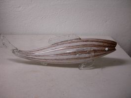 Glasskulptur Fisch-Murano um 1960