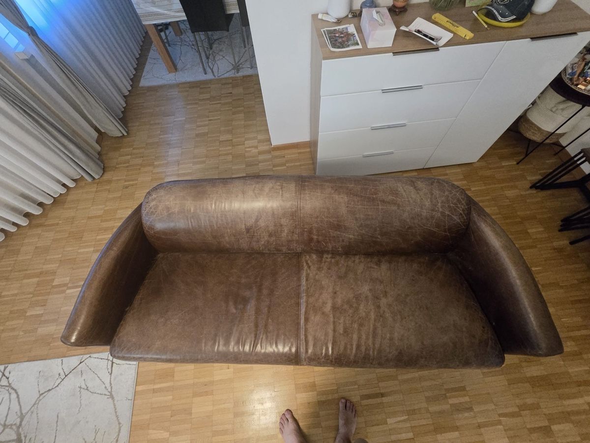 Livique Divani: Ledersofa braun 2.5m Gebrauchter Zustand – Nuovo (secondo la descrizione) da Basel venduto da ref_8ygg 3