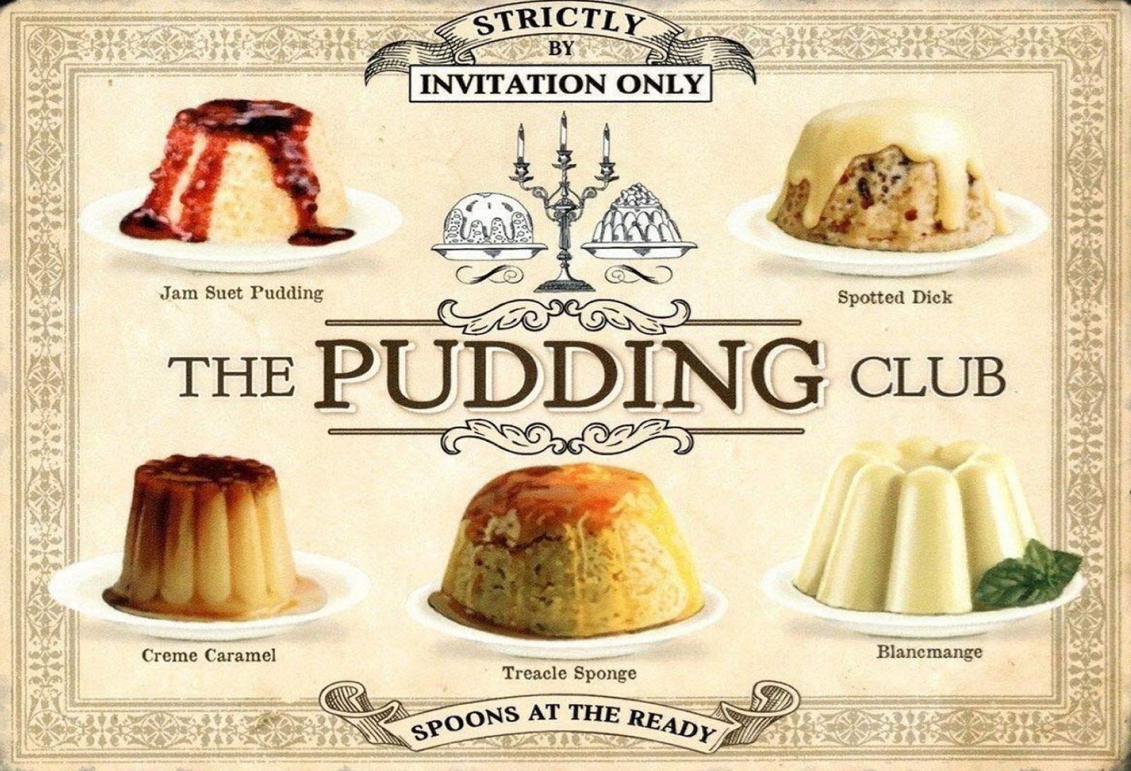 Insegne: Blechschild-THE PUDDING CLUB – Nuovo e nell'imballaggio originale da Rupperswil venduto da big-one-sale