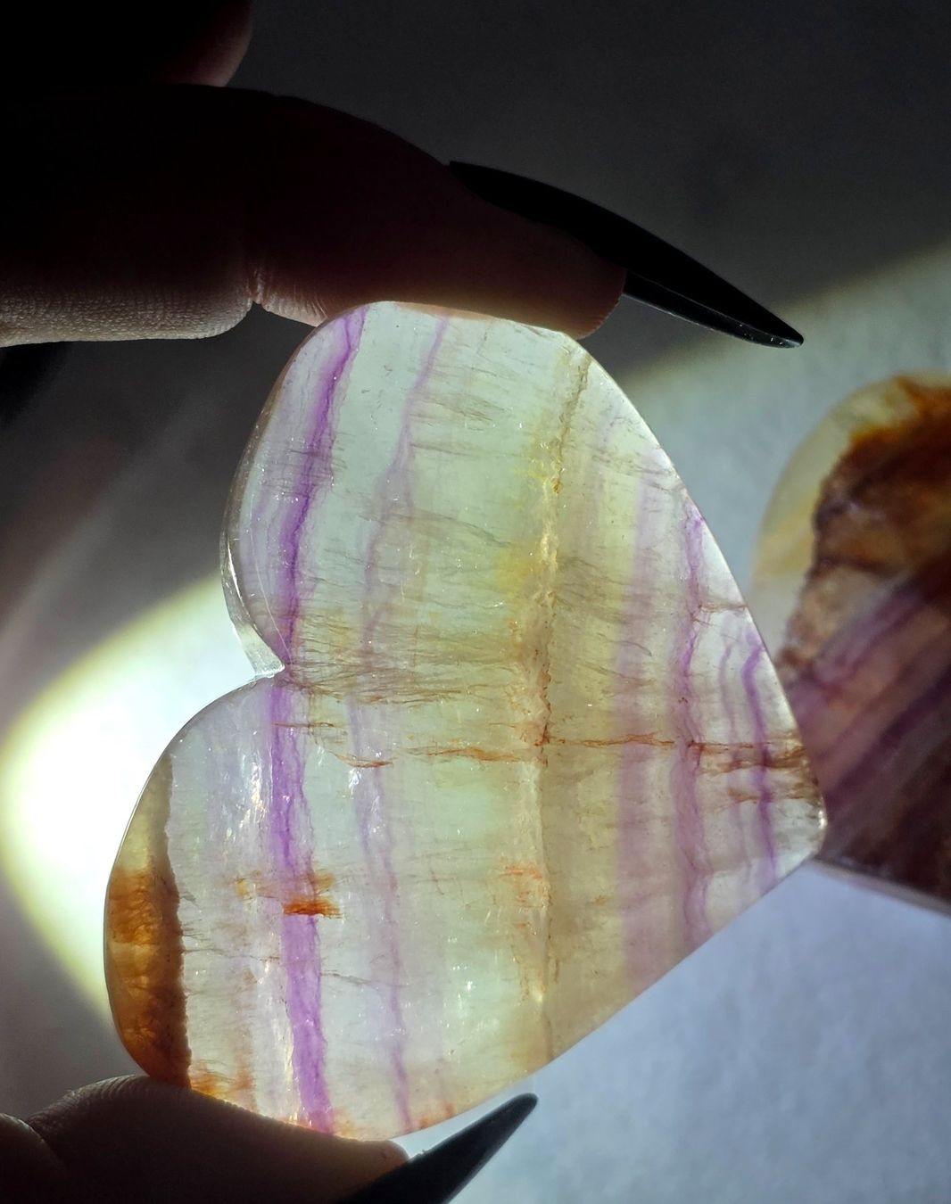Minerali & Pietre curative: 10 Fluorit Herzen 556g – Nuovo e nell'imballaggio originale da Matzingen venduto da Shay_Crystalz 3