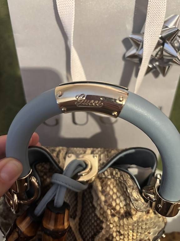 Taschen für Damen: Gucci Bamboo Phytonleder – Gebraucht aus Triesen von besobeach5362 1