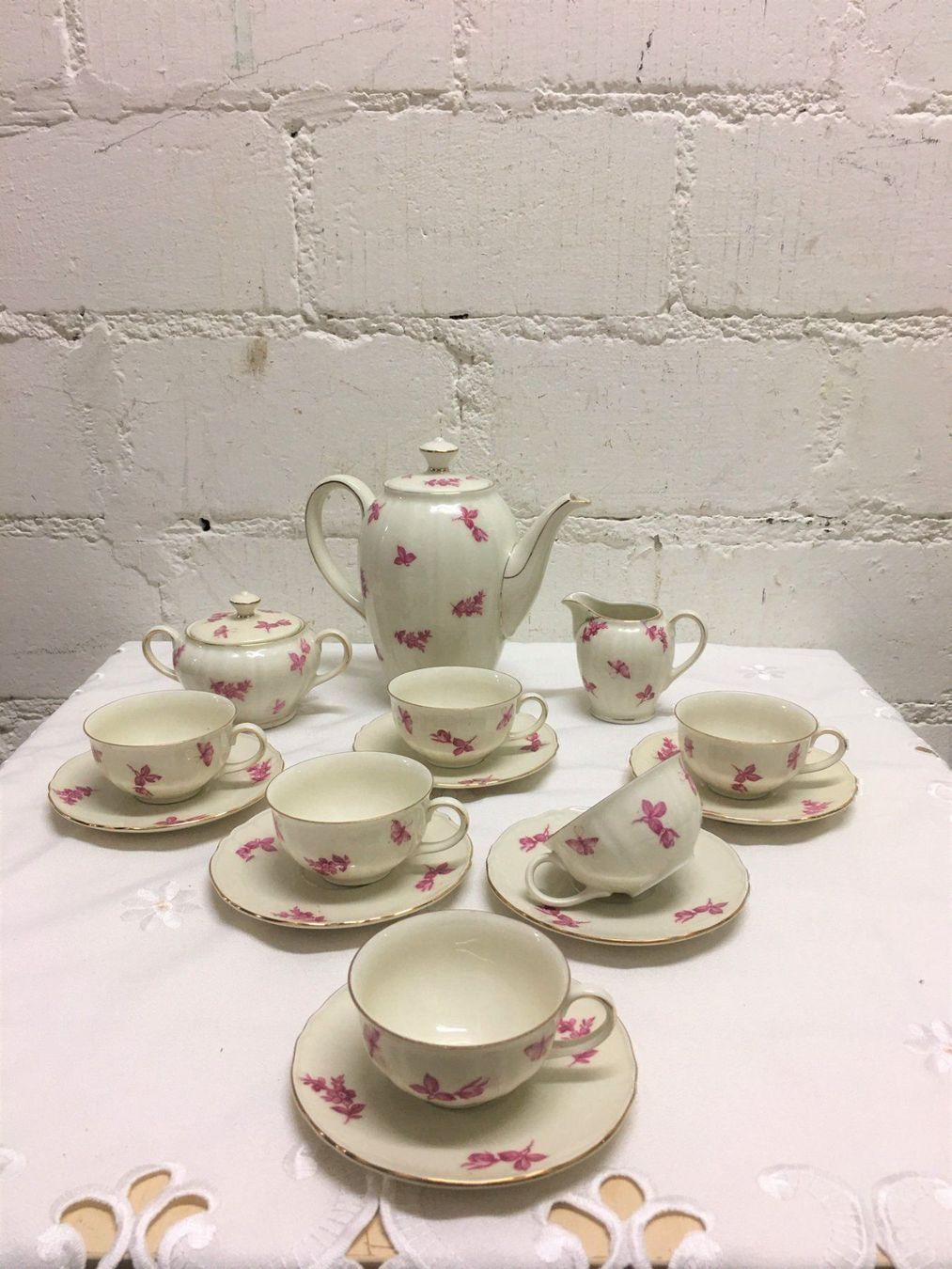 Tazze: Kaffe Set Elfenbein mit Schmetelringe – Usato da Zürich venduto da Nofelet31