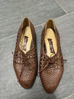 Braun Echtleder Damenschuhe Gr. 37 - Vintage Style Herbst